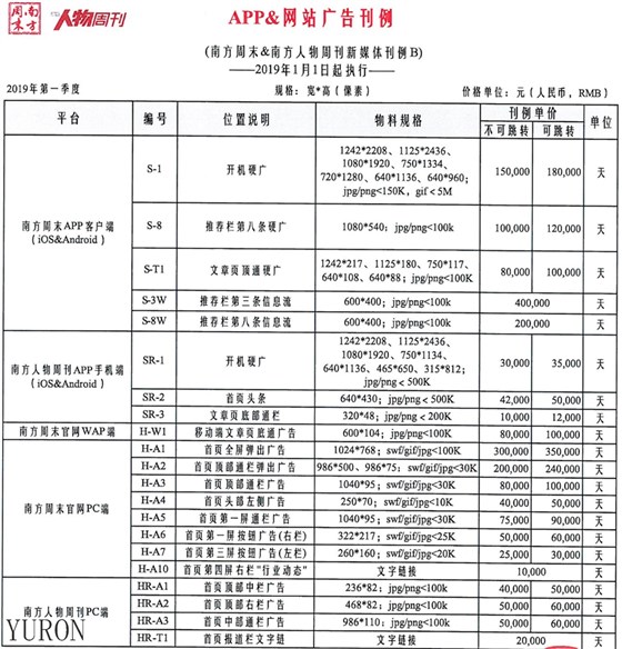 南方人物周刊杂志广告投放电话15821083091