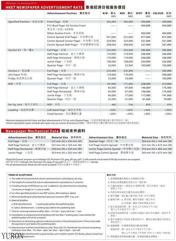 香港经济日报广告投放电话15821083091