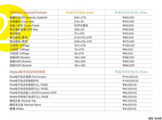 RUNNER'S WORLD跑者世界杂志广告价格