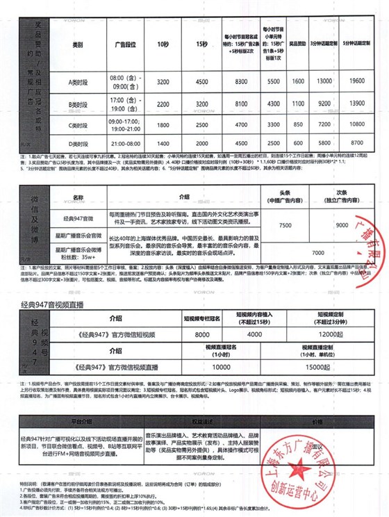 2024年经典广告广播投放