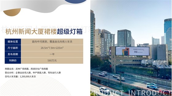 杭州日报超级灯箱广告