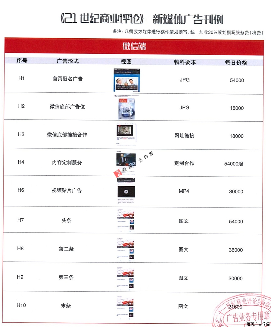 21世纪商业评论杂志广告价格 21世纪商业评论杂志广告价格