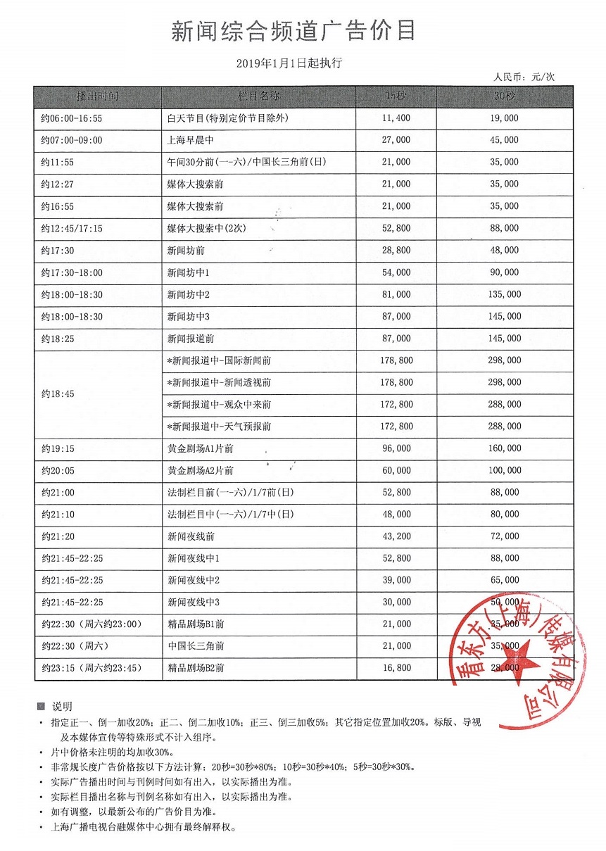 新闻综合频道广告电话15821083091