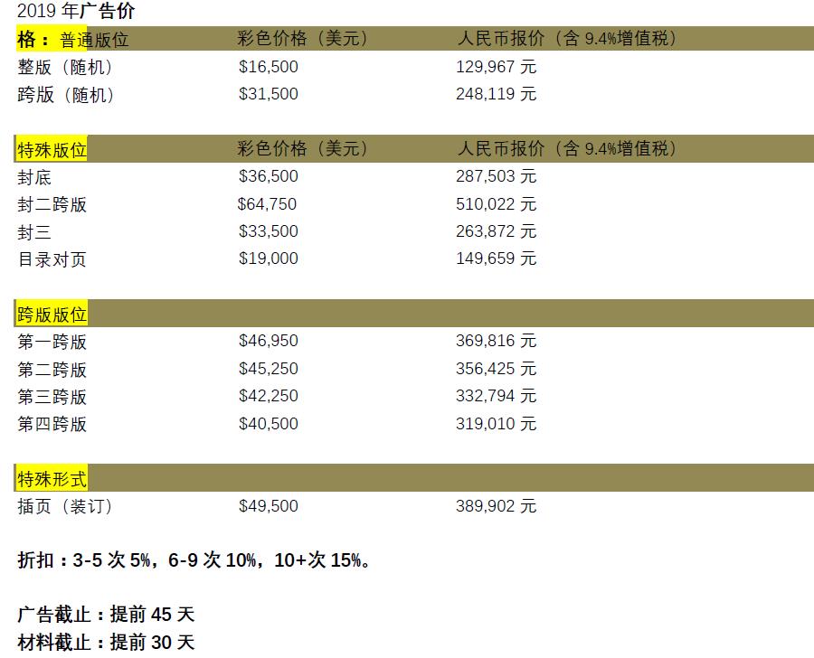 阿联酋航空杂志价格