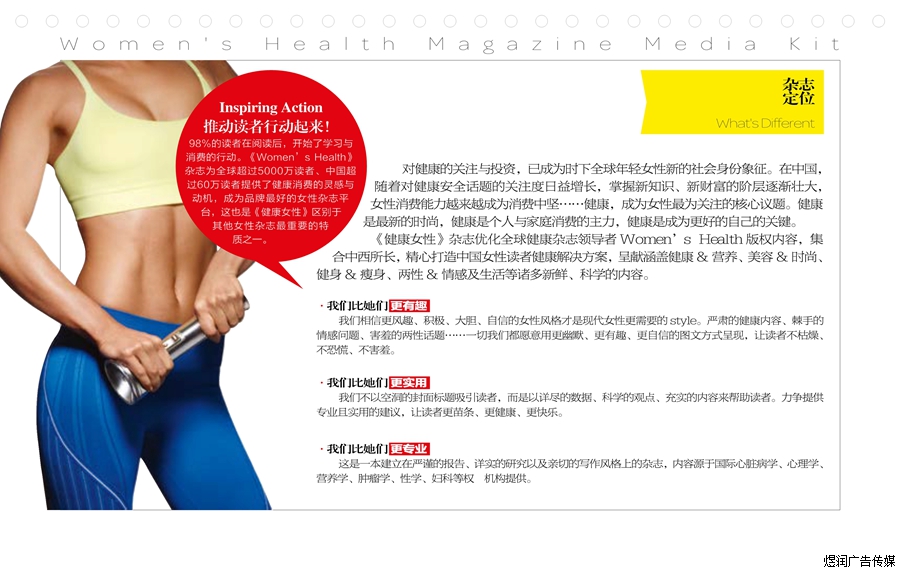 Women's Health 健康女性杂志广告