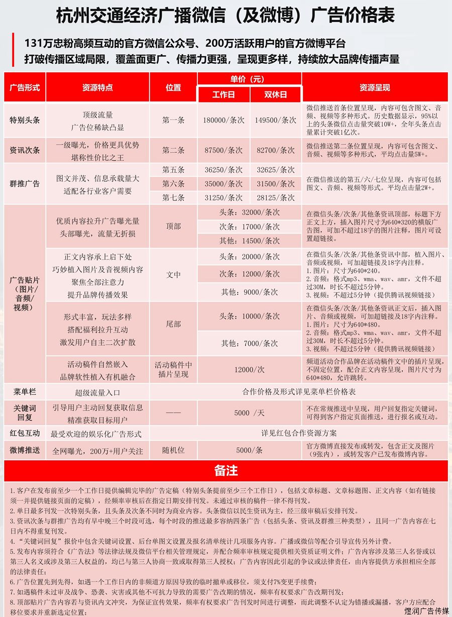 杭州交通经济广播91.8广告价格