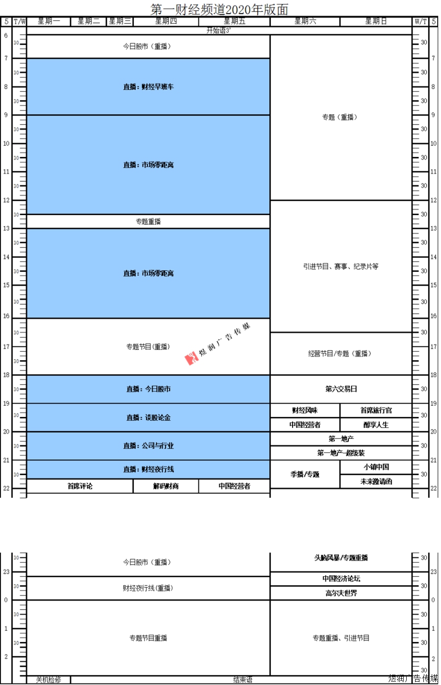 上海第一财经频道广告电话