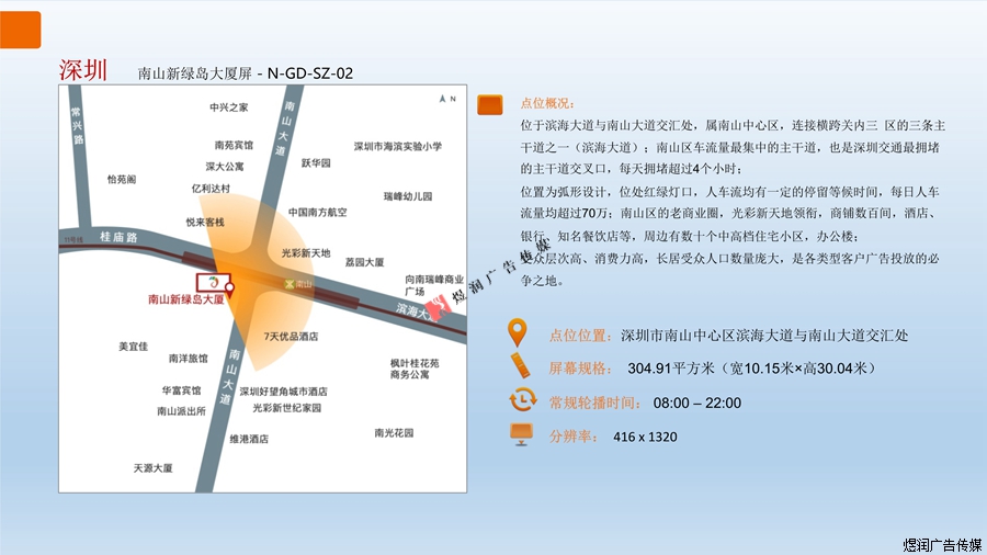 深圳核心商圈LED屏广告电话